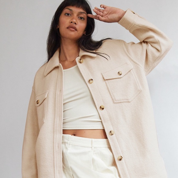 Aritzia Wilfred the Ganna Jacket (heather bone) - Picture 3 of 4